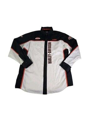Harley Davidson Mechanic Motor Company Staff Shirt XL Tall Men's Long Sleeve